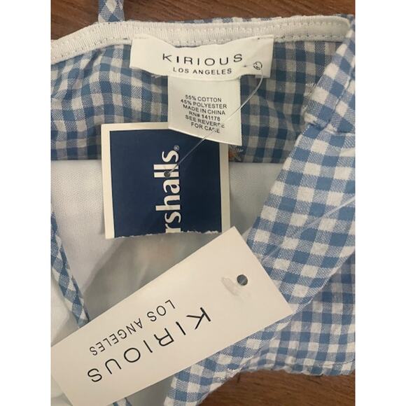 Kirious Los Angeles Gingham Floral Crop Top – Size L – NWT - Picture 3 of 3